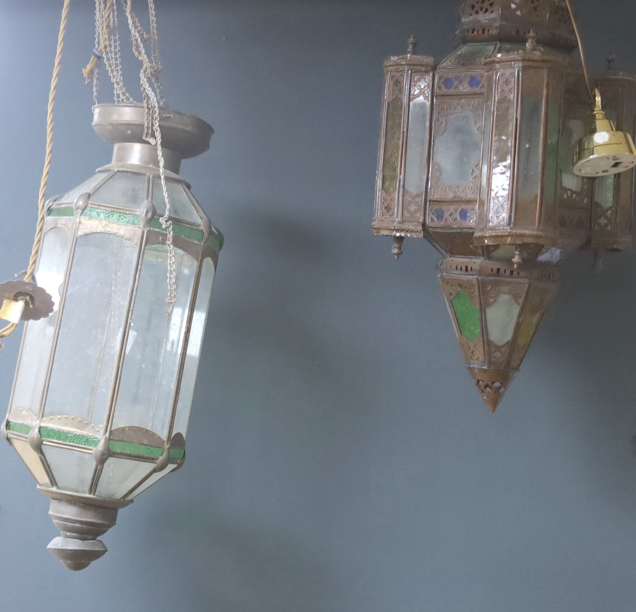 Two Moorish style lanterns